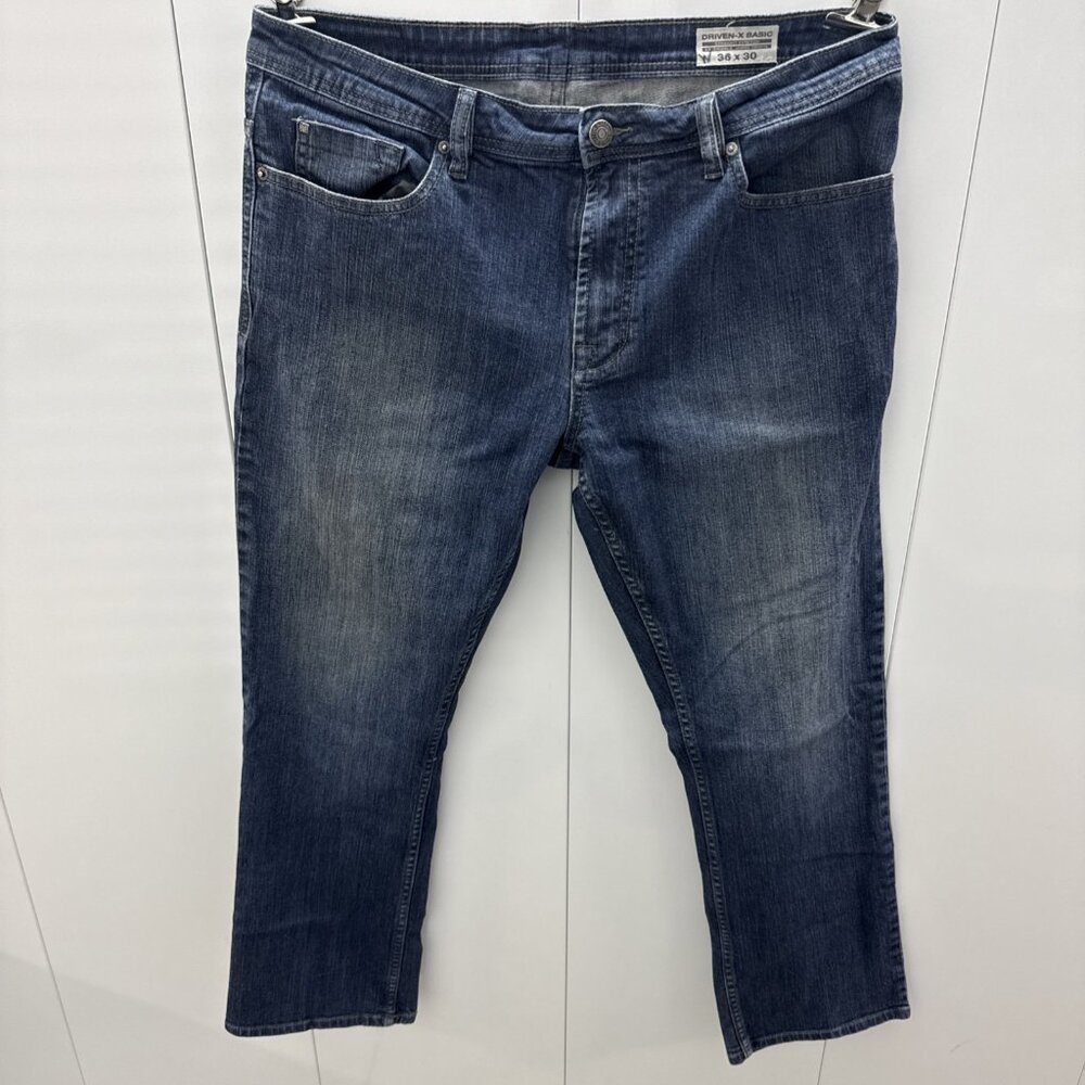 Buffalo David Bitton Jeans Mens 36x30 Driven-X Basic Straight Stretch Zip Fly